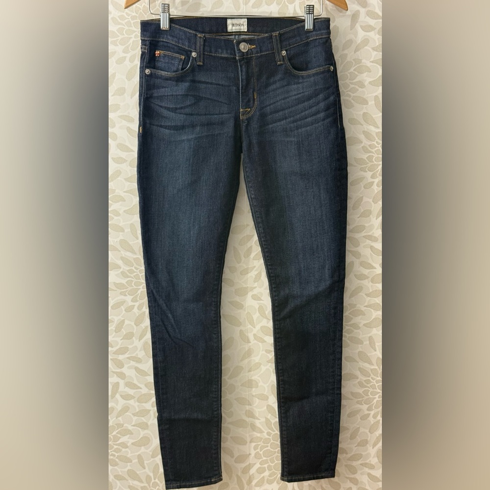 Hudson Women’s 27 Krista Super Skinny Jeans Pran Dark Wash Stretch Denim
